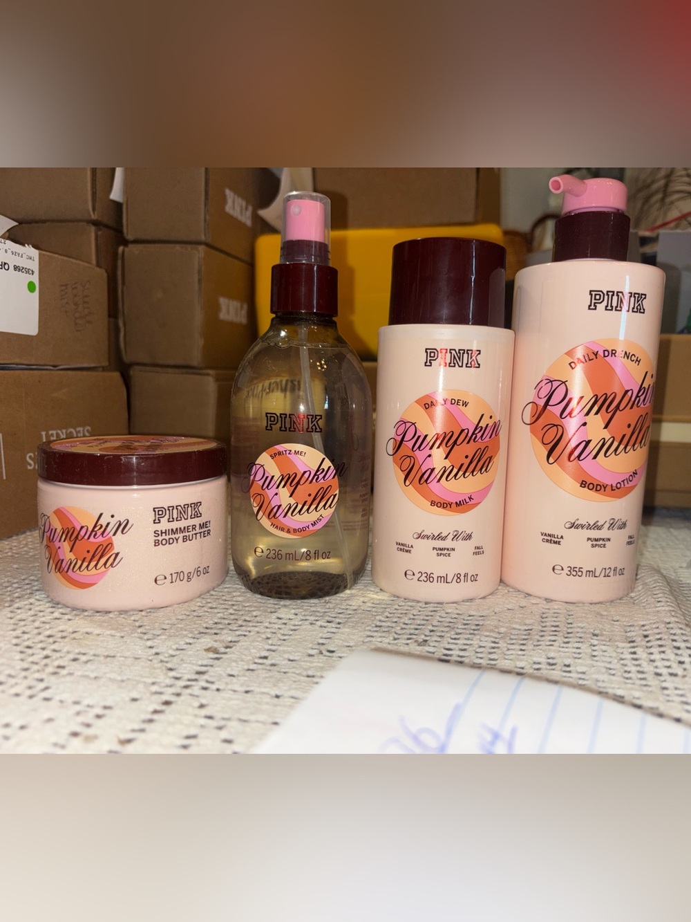 (Inventory 66) PINK Victoria's Secret Pumpkin Vanilla
